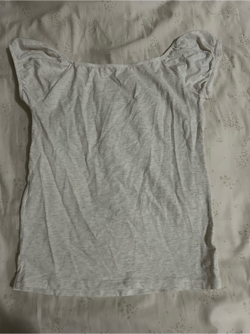 John Galt Light Gray Casey Ruched Top - Picture 4 of 7